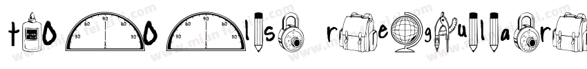tools regular字体转换